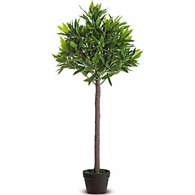 Kunstpflanzen PAPERFLOW, aus PE, grün, inkl. Kunststofftopf, Olivenbaum, 1250 mm