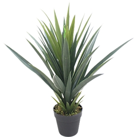 Kunstplant meet® van Paperflow Yucca palm, incl. kunststof pot, H 600 mm, PE