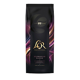 L'Or café torréfié Espresso Riche, grains entiers, intensité 3/5, sachet de 1 kg