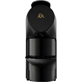 L'Or Kapselmaschine Mini, für Nespresso, bis 5 Tassen, 1200 W, Abschaltautomatik, schwarz/chromsilber 