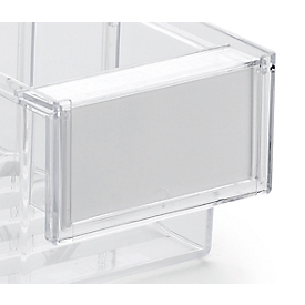 Labels 1868 for drawers 3010/4010/5010, W 82 x H 41 mm, cardboard, white, 10 pieces