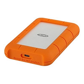 LaCie Rugged USB-C - Festplatte - 4 TB - extern (tragbar) - USB 3.1 Gen 1 (USB-C Steckverbinder) - orange