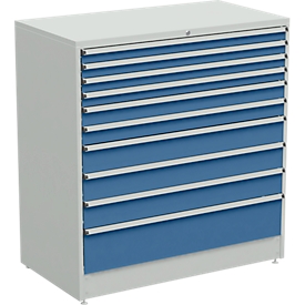 Ladekast, 10 schuifladen, B 1330 x D 715 x H 1400 mm