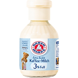 Lait au café extra-léger Bärenmarke, teneur en matière grasse de seulement 3 %, bouteille de 170 g