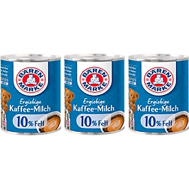 Lait pour café Brenmarke Die Ergiebige, 10 % de matières grasses, 3 boîtes de 170 g
