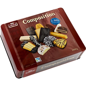 Lambertz cookie mix Composition, metal tin, 13 assorted, in fresh packs of 4, 1 kg content