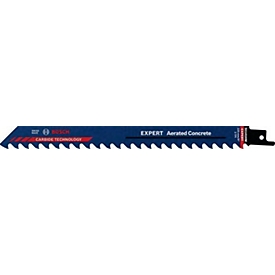 Lame de scie sabre Expert Aerated Concrete S1141HM Bosch, pour béton cellulaire, L 225 x l 19 mm, TPI 3, technologie Carbide