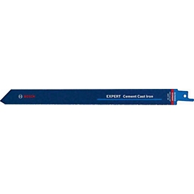 Lame de scie sabre Expert Cement Cast Iron T 308 BP Bosch, L 250 mm x l 19 mm, diamantée, pour fonte de ciment