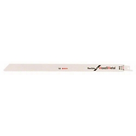 Lame de scie sabre S 1222 VF L.300mm L.19mm TPI 10-14 1,8-2,6mm 2 pces/carte