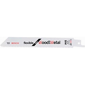 Lame de scie sabre S 922 HF L.150mm L.19mm TPI 10 2,5mm 5 pces/carte