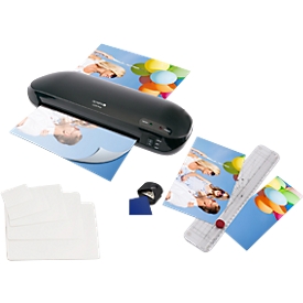 Laminating device set Olympia A230 Plus, with cutting ruler, corner rounders and foils