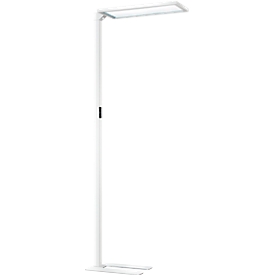 Lampadaire LED NUBO plus, intensité lumineuse variable, pour poste de travail informatisé, lumière directe/indirecte, 4000 K, blanc