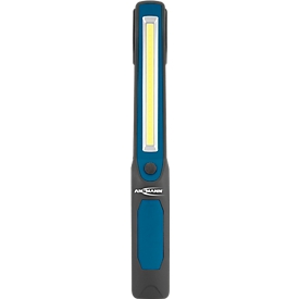 Lampe d'atelier LED ANSMANN WL250B Slim, avec aimant et crochet, 215 lumen + 75 lumen, alimentation par batterie