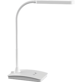 Lampe de bureau LED MAULpearly colour vario, intensité d'éclairage réglables sur 3 niveaux, maniable, 320 lm, blanc