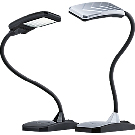 Lampe de bureau LED Twist, 300 lumens, bras flexible, durée de vie 30 000 heures, noir