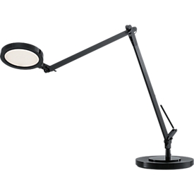 Lampe de bureau LED Venus hansa, variateur tactile à 3 niveaux, pivotant et inclinable, noir