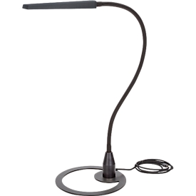 Lampe de table à LED Bauer & Böcker Comet, 10 W, 960 lm, 2700-5500 K, à intensité variable, inclinable, commande gestuelle, L 750 mm, aluminium, noir-noir