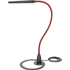 Lampe de table à LED Bauer & Böcker Comet, 10 W, 960 lm, 2700-5500 K, à intensité variable, inclinable, commande gestuelle, L 750 mm, aluminium, noir-rouge