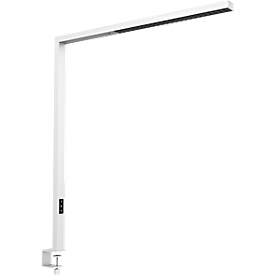 Lampe de table à pince LED dotlux STLYEbutler table, avec variateur, spécialement adaptée aux bureaux réglables en hauteur, 10400 lm