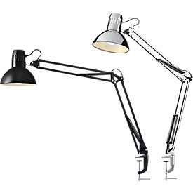 Lampe de table LED Manhattan, lampe d'architecte, 400 lumens, durée de vie 20 000 heures, noir