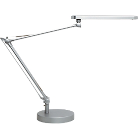 Lampe de table LED UNILUX MAMBOLED 2.0, intensité lumineuse variable, avec bras articulé, L 505 x l 220 x H 110 mm, gris
