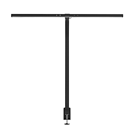 Lampe de table LED UNILUX Strata, 12,7 W, 800 lm, 3000-6000 K, 3 intensités lumineuses, intensité lumineuse réglable & orientable, noir