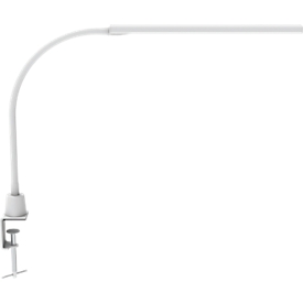 Lampe LED à pince MAULpirro - 7 W - variateur à 4 niveaux - 390 lm - inclinable - largeur de pince 45 mm - blanc