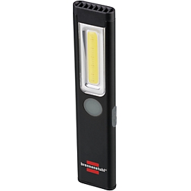 Lampe portative LED brennenstuhl® PL 200 AC, 200 lm, 6500 K, jusqu'à 12 h, 5 modes, fonctionnement sur batterie, IP20, métal, câble de charge USB inclus, 10 pièces