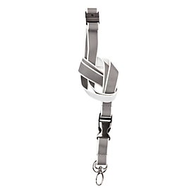 Lanière pour porte-badge/porte-nom Tarifold, L 20 x H 550 mm, réfléchissant, blanc, 10 pces.