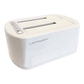LC Power LC-DOCK-U3-VI - HDD / SSD Dockingstation - 2.5", 3.5" (6.4 cm, 8.9 cm) - 2 Sender/Kanal - SATA - USB 3.2 (Gen 2x1)