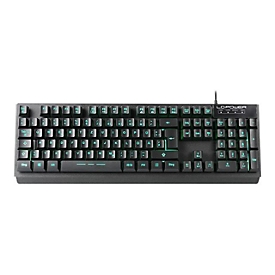 LC Power LC-KEY-4B-LED - Tastatur - hintergrundbeleuchtet - USB - QWERTZ - Deutsch