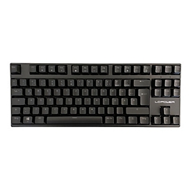 LC Power LC-KEY-MECH-2-RGB-C-W - Tastatur - TKL - Hintergrundbeleuchtung - kabellos - USB, Bluetooth, 2.4 GHz