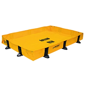 Leckage-Faltwanne ASECOS, Textil, PVC-beschichtet, faltbar, 1500 l Auffangvolumen, B 2400 x T 3000 x H 200 mm