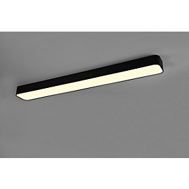 LED-Deckenleuchte RL Asterion, dimmbar, 3800 Lumen, 230 V, 2700-6500 Kelvin, bis zu 25.000 h, B 1180 x T 140 x H 70 mm, Metall, matt schwarz