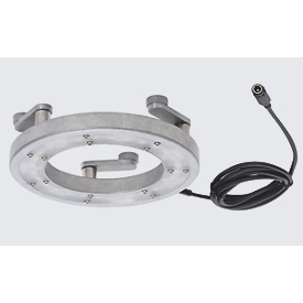 LED-machinelicht Bauer &amp; Böcker cirkellicht M, bedraad, 7,5 W, 460 lm, 5500 K, 360° draaibare gewrichten, 3 magneetvoeten, IP67, aluminium, grijs