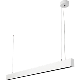 LED pendant luminaire Dotlux STYLFREE, power 50 W, 6500 lm, 4000 K, screen workstation, aluminum, white.