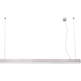 LED pendelarmatuur SNAKE, LED vervangbaar, in hoogte verstelbaar, traploos dimbaar, L 1000 x B 30 mm