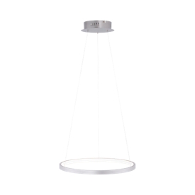 LED-Pendelleuchte CIRCLE, silber, Lichtfarbe Warmweiss, 19 W, dØ 390 mm