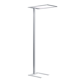 LED-staanlamp PiL, dimbaar, met binnenbewegingsmelder, direct/indirect licht, 94 W, 11430 lm, 4000 K, grijs