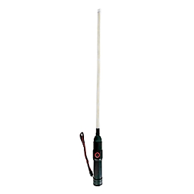 LED-Stableuchte Bauer & Böcker Lichtschwert, elastisch, 3,5 W, 200 lm, 6000 K, IP44, Magnetfuß, IP44, USB-C, Akkubetrieb, L 530 mm, Stahl, schwarz-weiß
