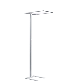 LED Stehleuchte PiL, dimmbar per Taster, direktes/indirektes Licht, 94 W, 11430 lm, 4000 K, grau