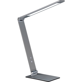 LED tafellamp Geri, gemaakt van aluminium, 3-voudig dimbaar, lichtduur ca. 30.000 uur, grijs