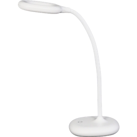 LED tafellamp UNILUX GALY 1800, ideaal voor het thuiskantoor, vermogen 2 W, 200 lm, 3600 K, touchdimmer, kantelbaar, op batterijen, met USB-kabel, wit