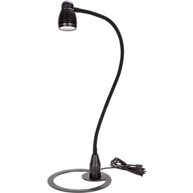 LED-Tischleuchte Bauer & Böcker Satelite, 4,5 W, 490 lm, 3000 K, dimmbar, neigbar, L 750 mm, Aluminium, schwarz-schwarz
