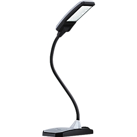 LED-Tischleuchte Twist, 300 Lumen, Flexarm, Lebensdauer 30.000 Stunden, silberfarben