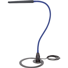 LED-Tischleute Bauer & Böcker Comet, 10 W, 960 lm, 2700-5500 K, dimmbar, neigbar, Gestensteuerung, L 750 mm, Aluminium, schwarz-blau
