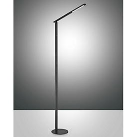 LED vloerlamp Ideal, 10 W, 770 lm, dimbaar, IP20, Ø 200 x H 1750 mm, aluminium, zwart 
