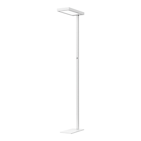 LED vloerlamp Jaspis, vermogen 52 W, 5600 lm, 4000 K, dimbaar, direct/indirect licht, wit