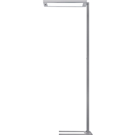 LED-vloerlamp Waldmann LAVIGO.core, 85 W, 12500 lm, 4000 K, dimbaar, daglicht-/bewegingssensor, zilver