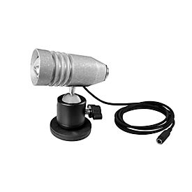 LED werklamp Bauer &amp; Böcker Lichtblick, 2,5 W, 200 lm, 5500 K, draaibaar kogelgewricht, dimbaar, magnetische voet, IP65, aluminium, grijs